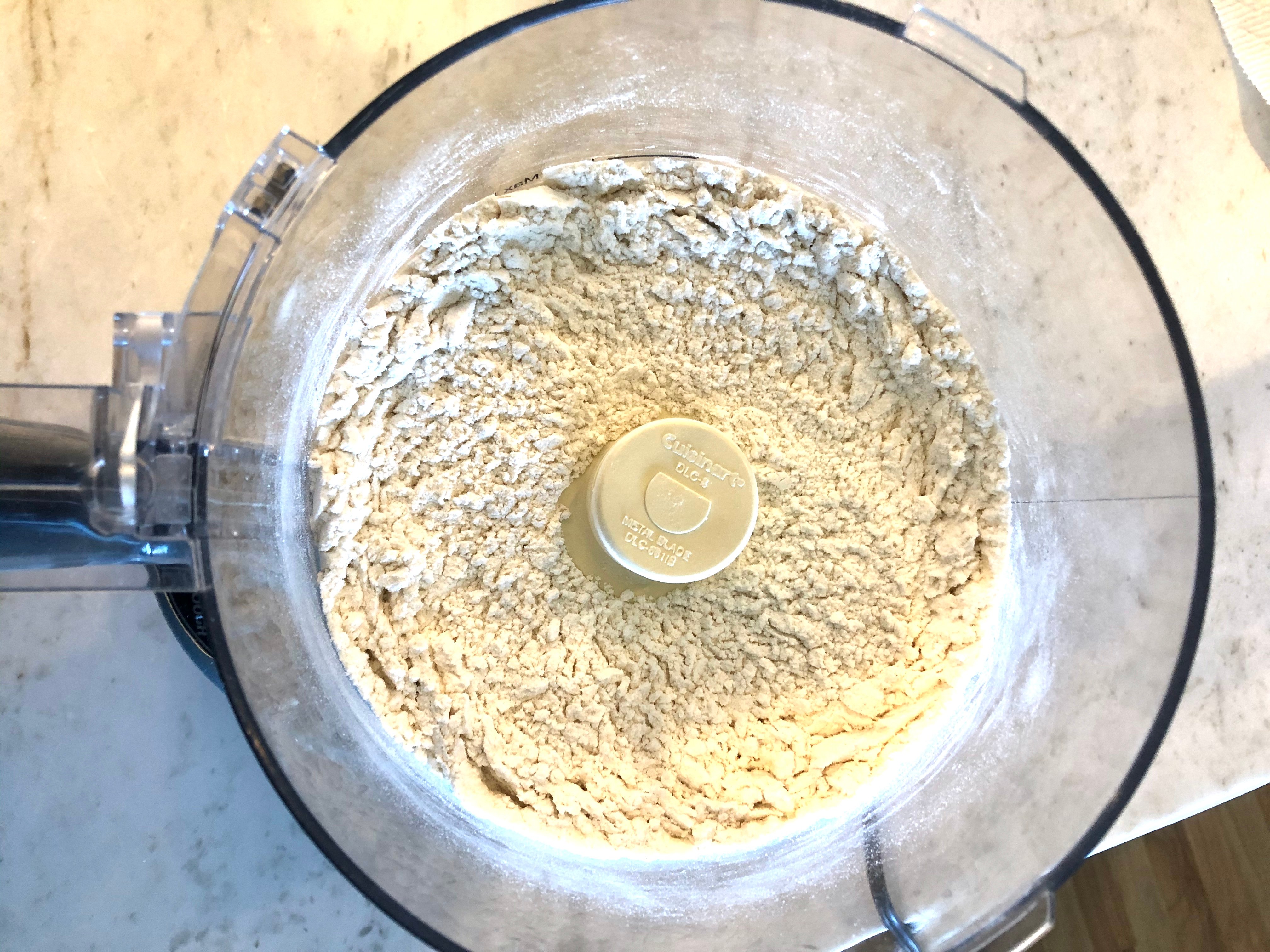flour in a blender