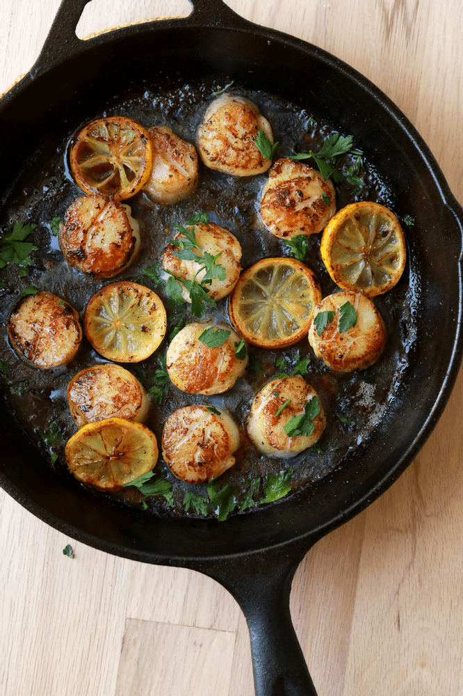 sea scallops in lemon butter