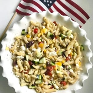 Greek, pasta salad, greek pasta salad, BBQ, Side Salad, Greek flavors