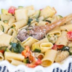 pasta, authentic italian, creme fraiche, pasta and vegetables, 30 minute meals