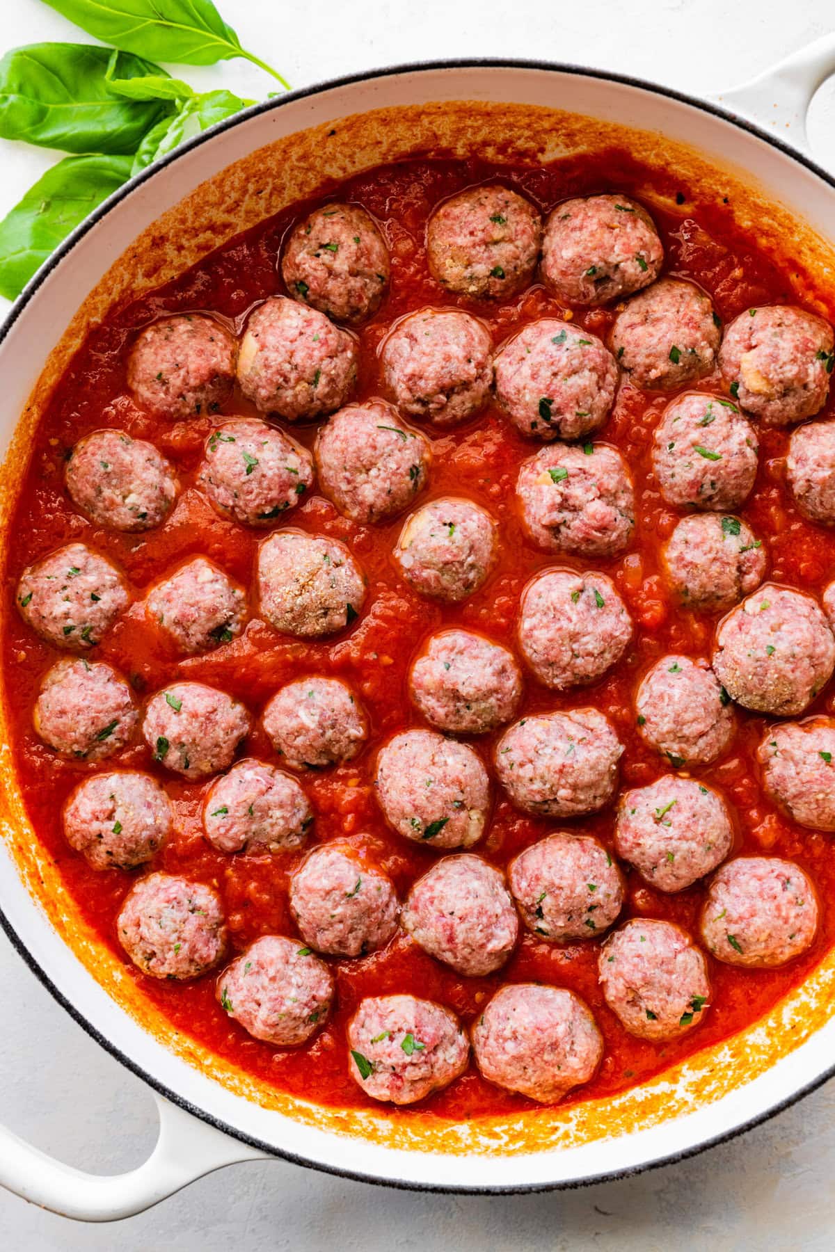 How to make Polpette (Traditional Italian Meatballs) Instructions: add the meatballs to the sauce and let cook.