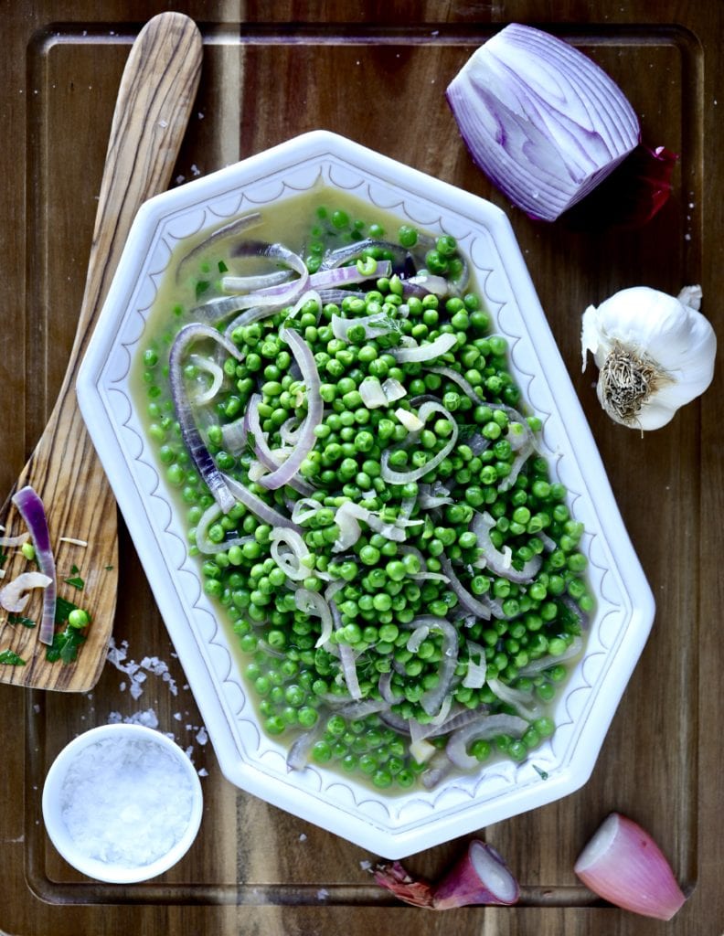 peas- onion- recipe peas- onions- side dish