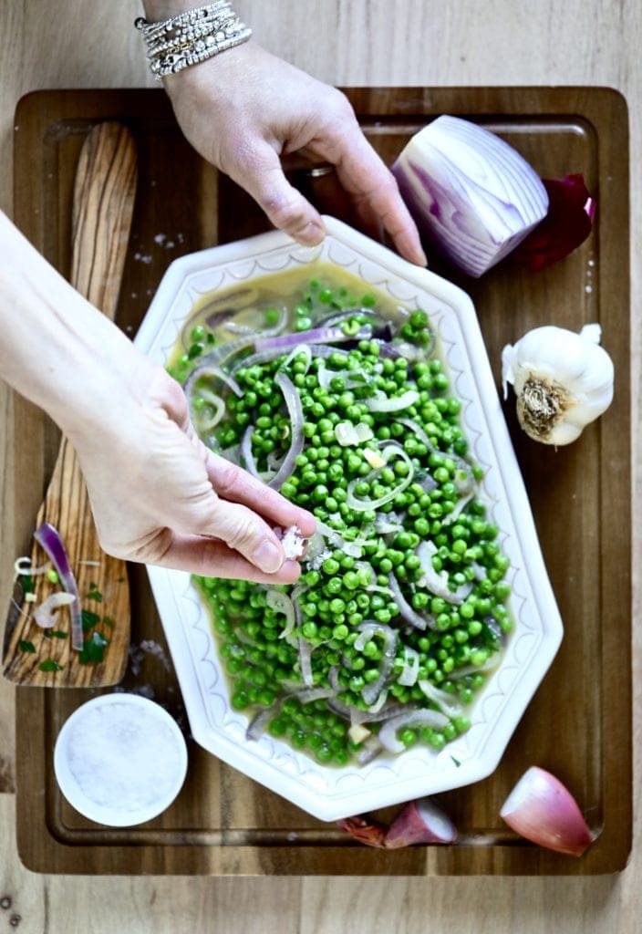 peas-onions -side dish