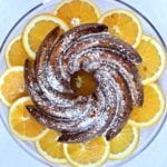 orange cake and orange slices