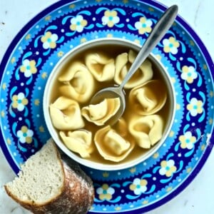 bread- soup- pasta- plate