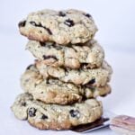 oatmeal- raisin cookies on plate