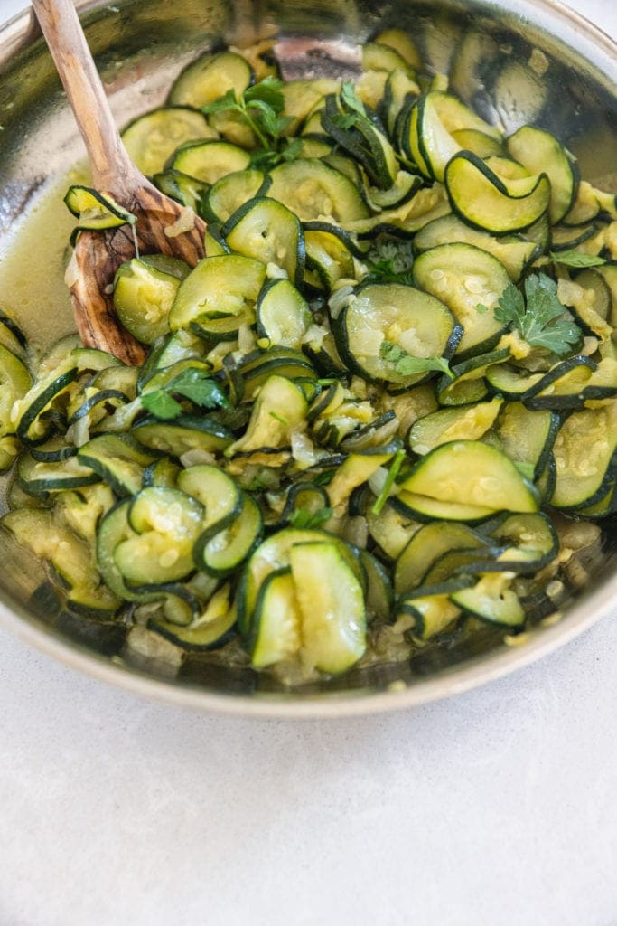 final dish prepared in a pan