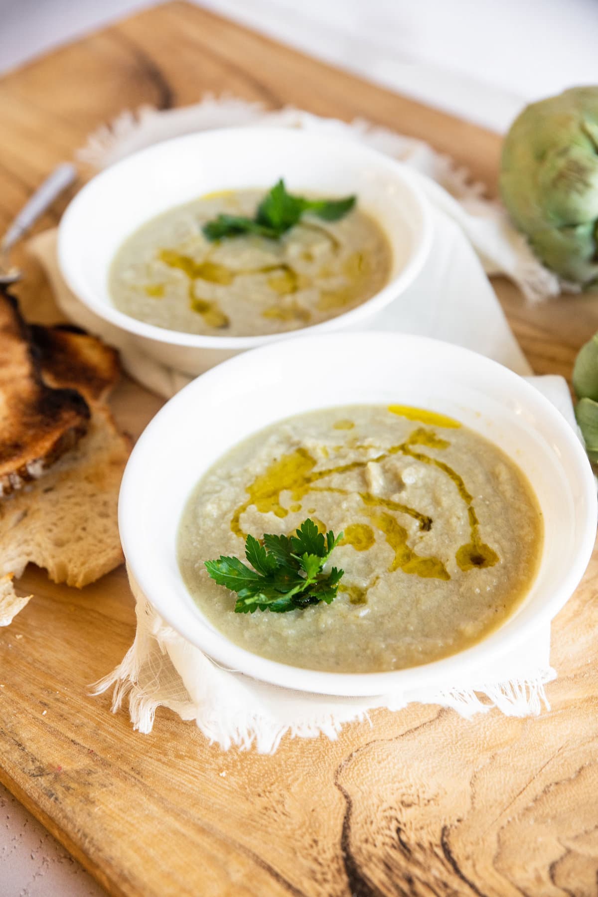 Simple Artichoke Soup Italian Recipe CucinaByElena