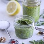 Arugula Pesto with Ingredients