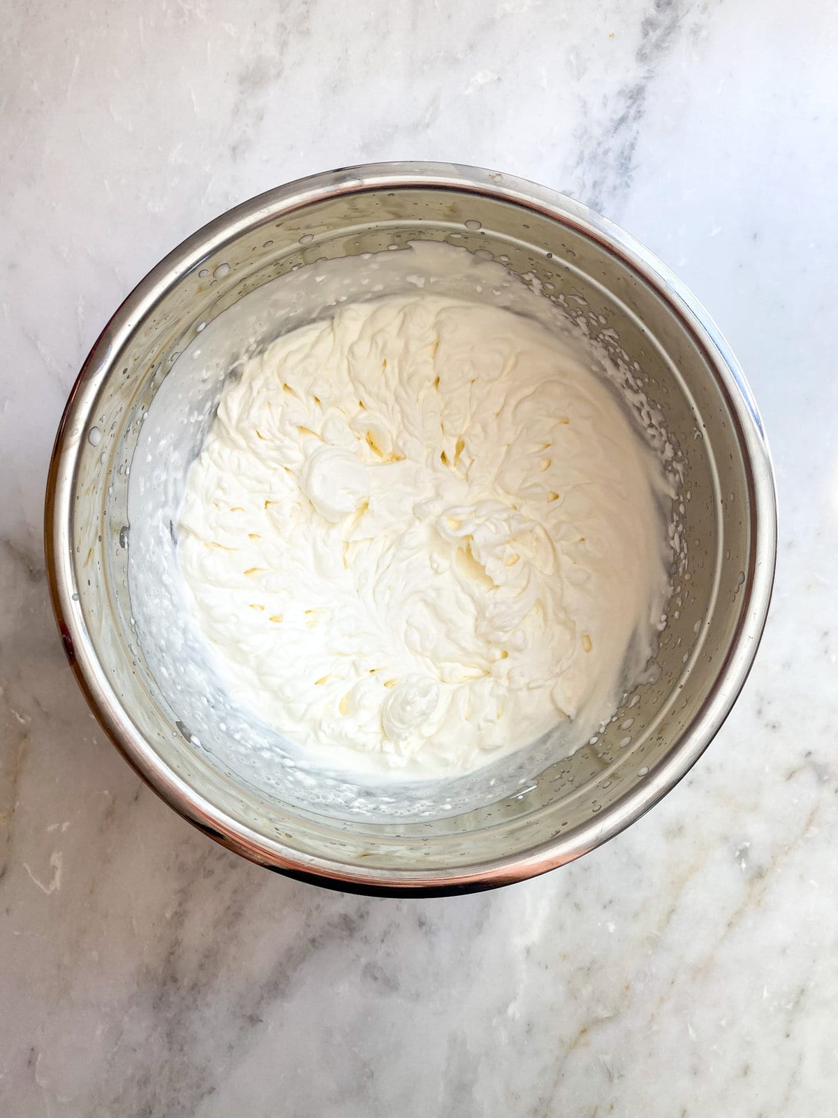 process for making frozen lemon bars- whipping the cream