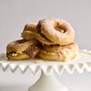 Cinnamon Sugar Baked Donuts Cream Filling