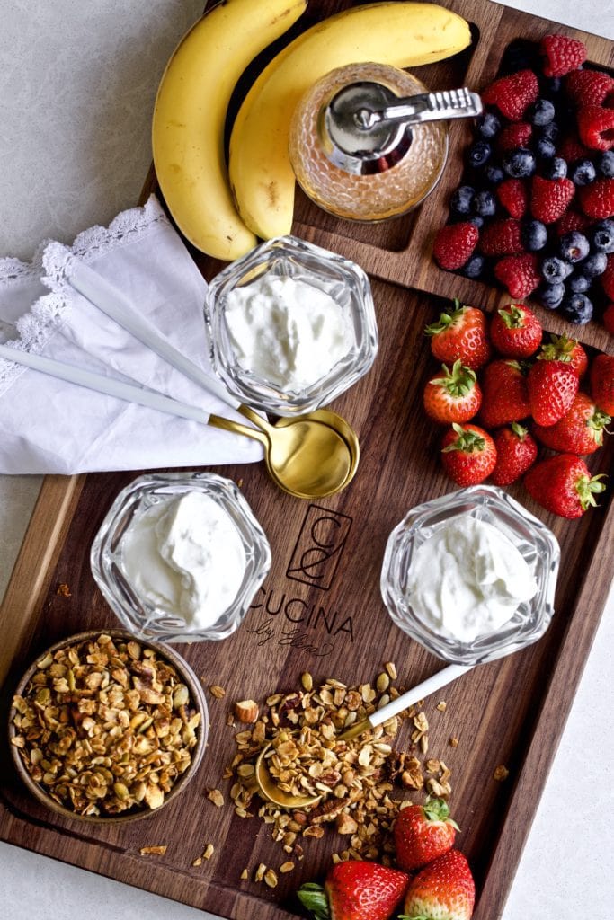 Best Homemade Granola Recipe on a serving tray