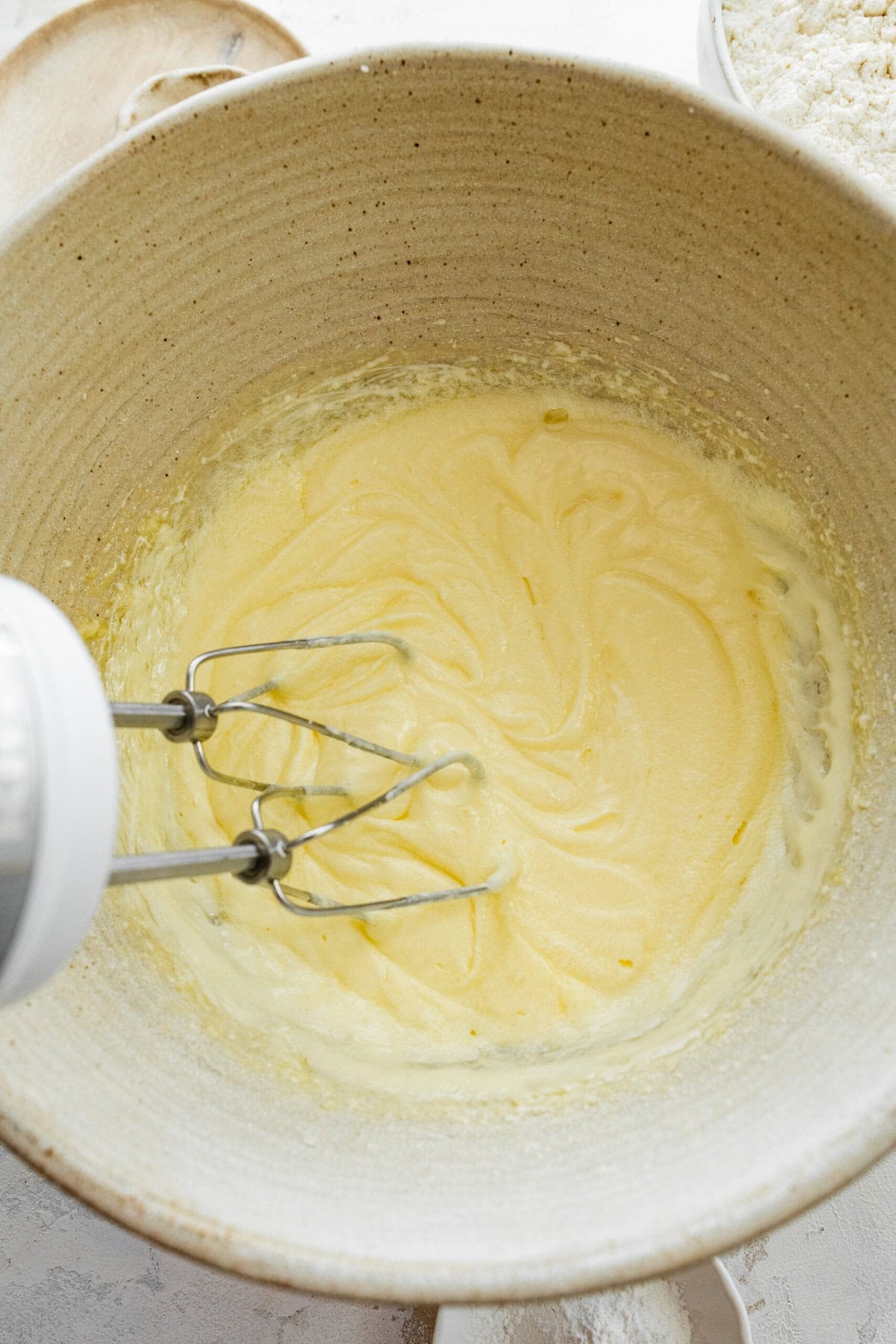 Anginetti cookie dough after eggs are beaten in.