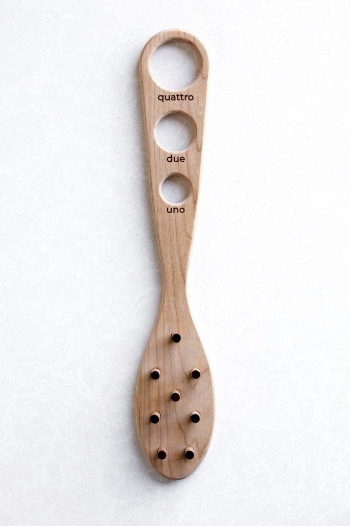 pasta serving utensil used to measure and serve pasta 