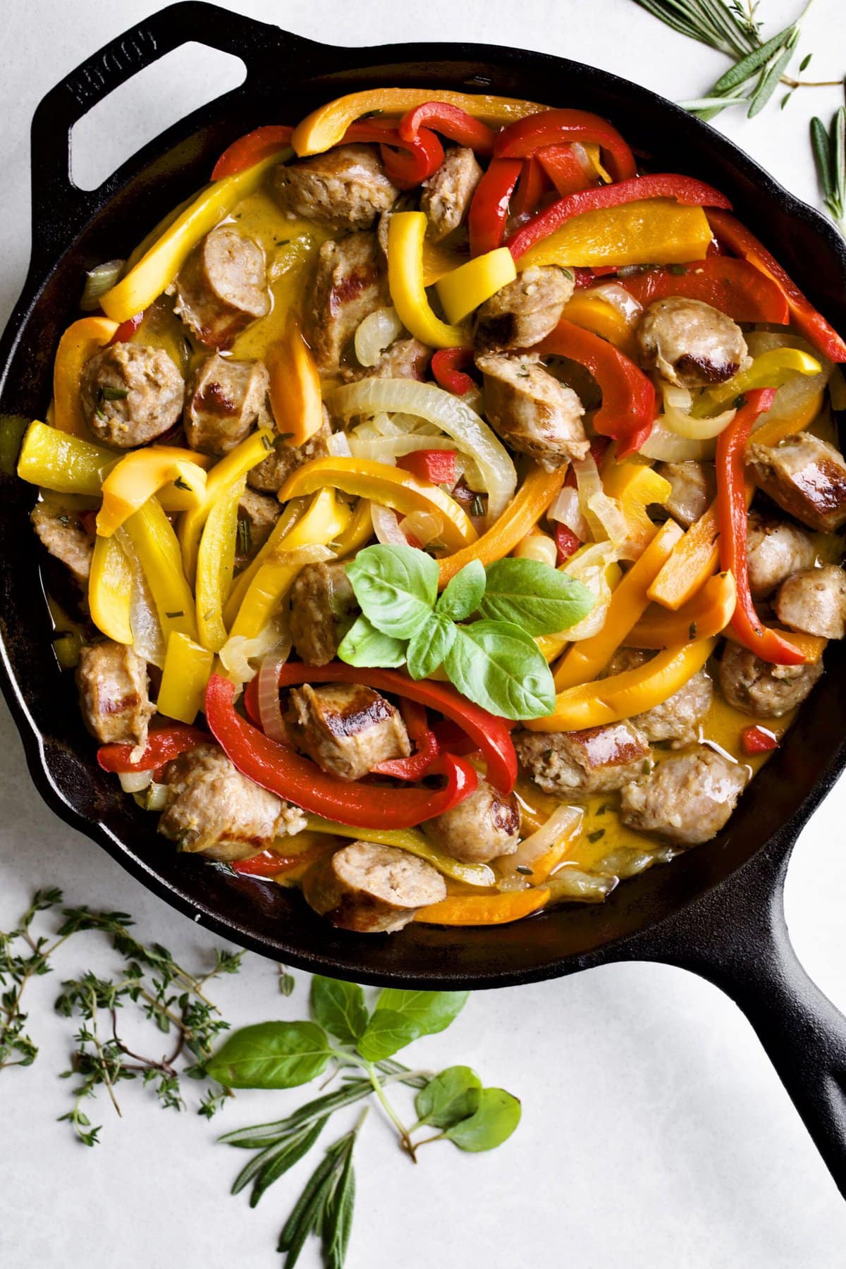 Easy Italian Sausage and Peppers Skillet Recipe - CucinaByElena