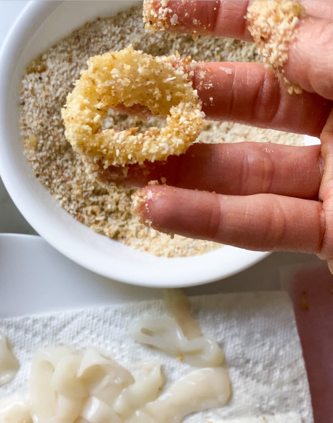 example of breaded calamari ring 