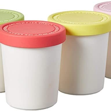 4 (6 oz) gelato freezer containers 