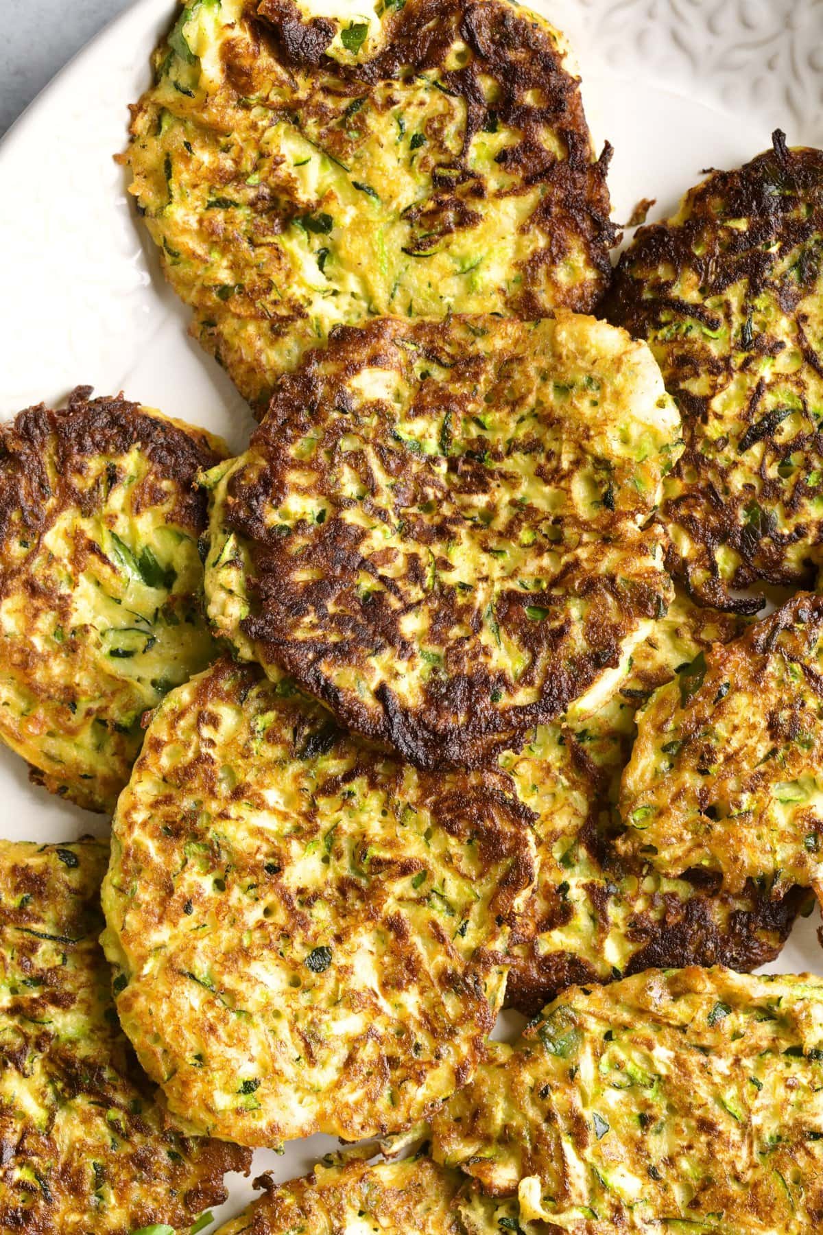 Best Italian Zucchini Fritters (easy recipe) close up