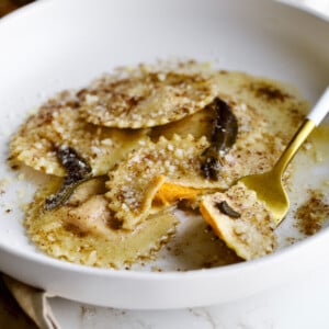 cover photo butternut squash ravioli recipe