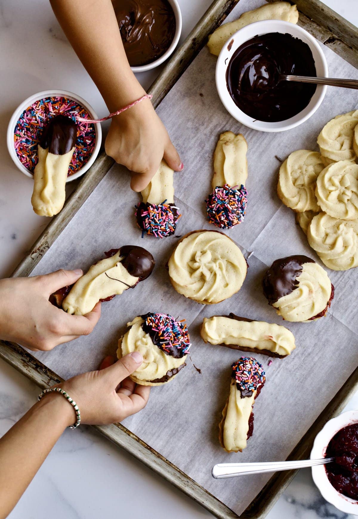 Simple Shortbread Cookies - Two Ways - An Italian in my Kitchen