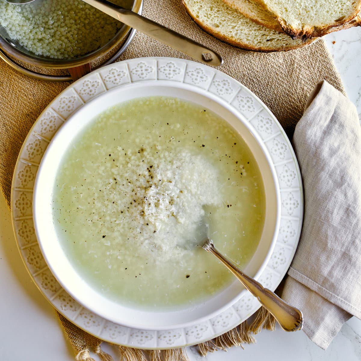 Chicken Pastina Soup - Two Cloves Kitchen