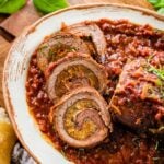 Italian Braciole Recipe (Stuffed Beef with Sauce)