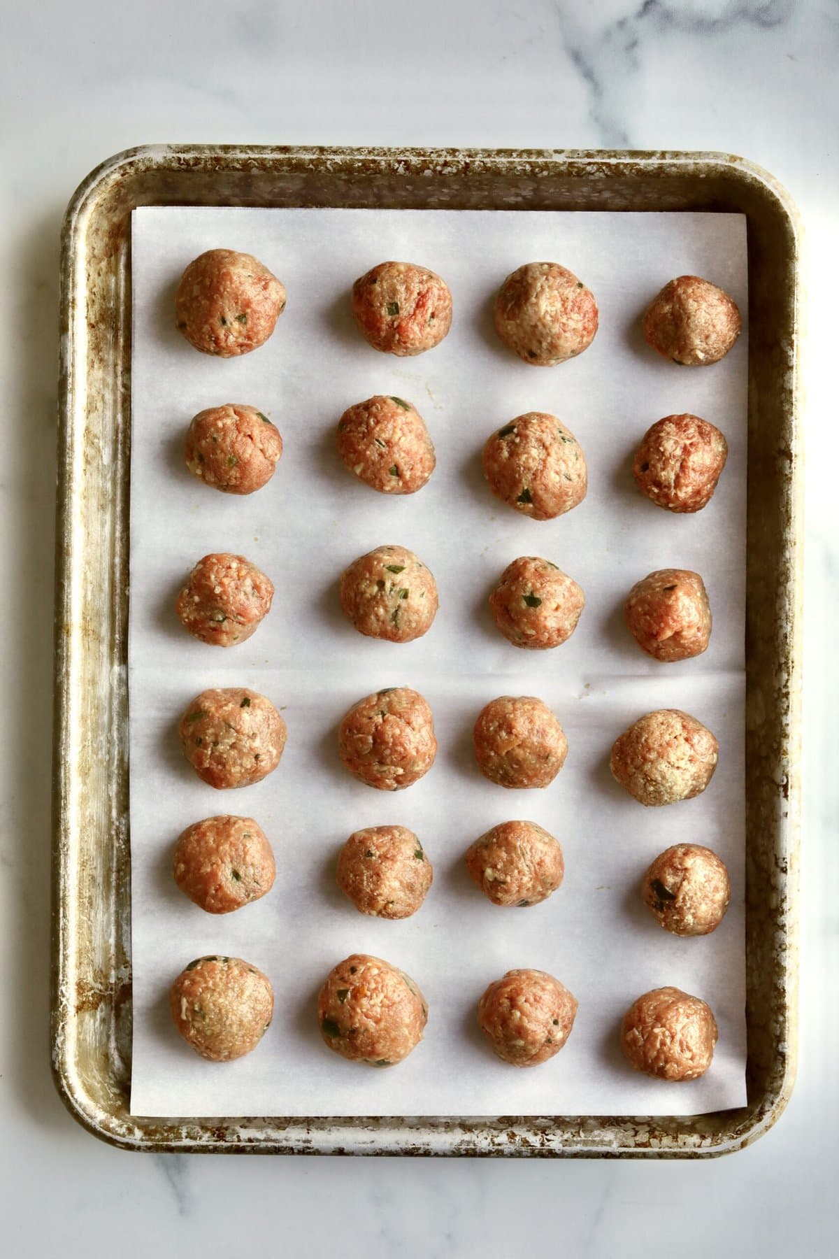 How to make Classic Italian wedding soup recipe process- making the homemade meatballs.