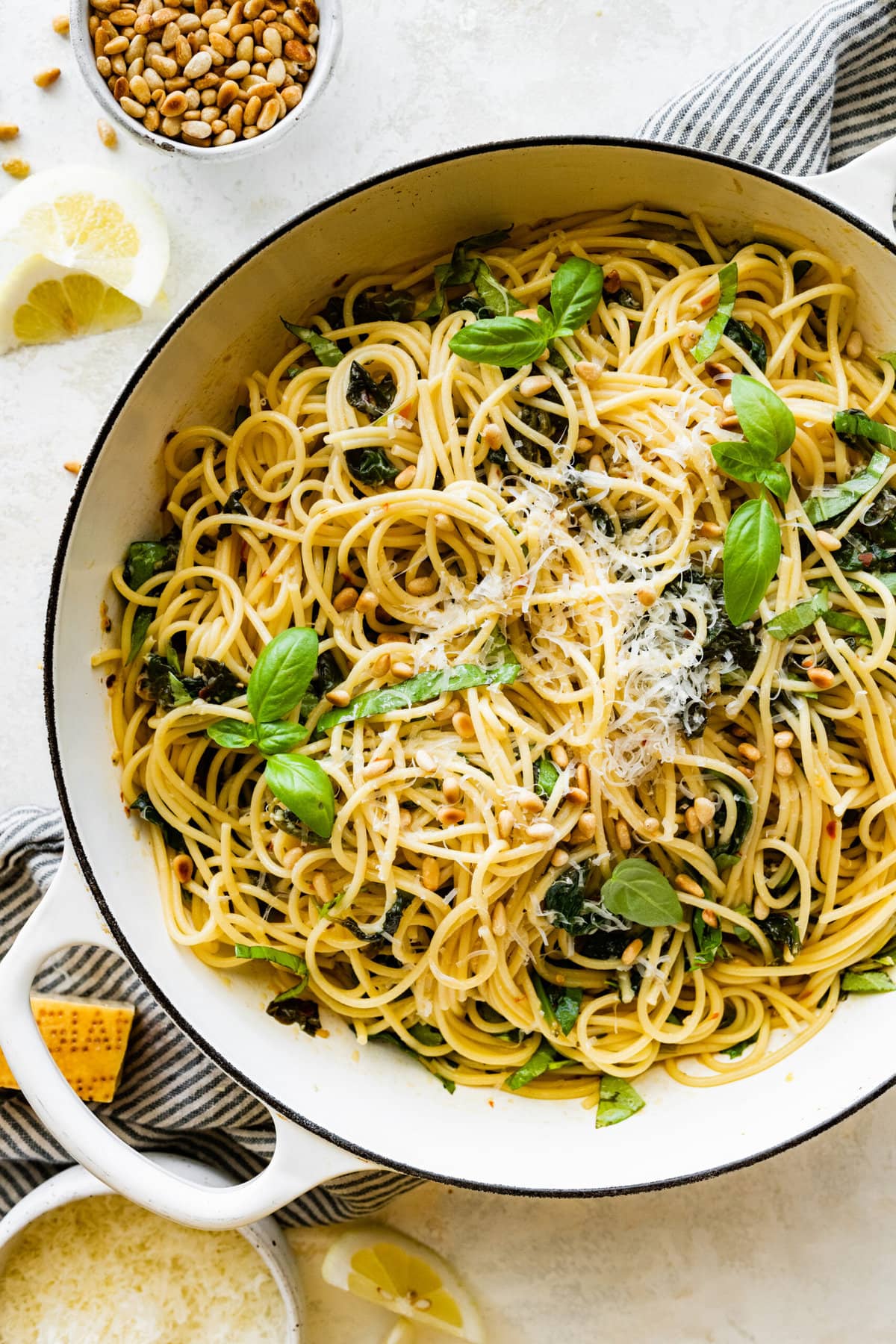 How to make- Easy Pasta with Sautéed Spinach and Garlic-