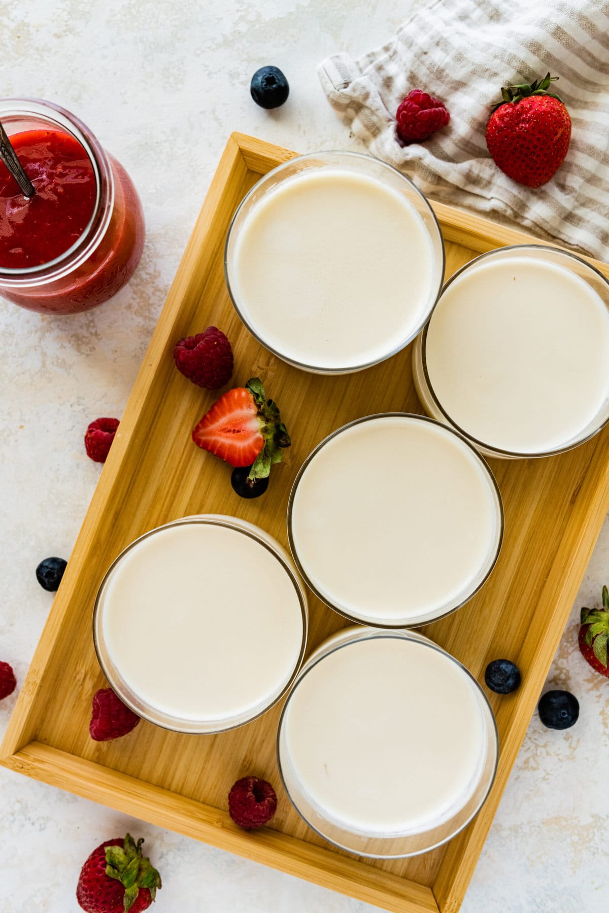 How to Make Classic Italian Panna Cotta Recipe Easy- panna cotta after it is chilled.