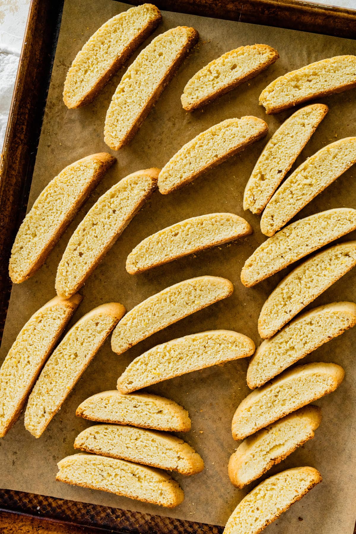 How to make Best Lemon Biscotti Recipe Step-by-Step: biscotti cookies after cooking.