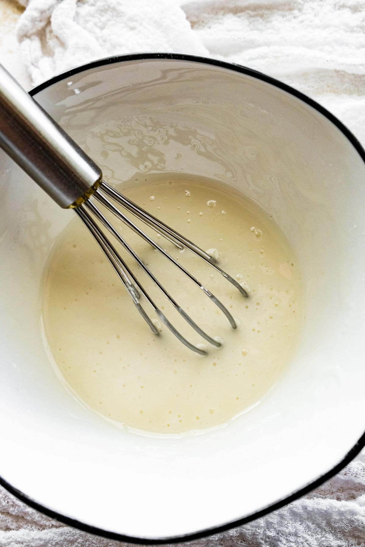 How to make Best Lemon Biscotti Recipe Step-by-Step: making the glaze.