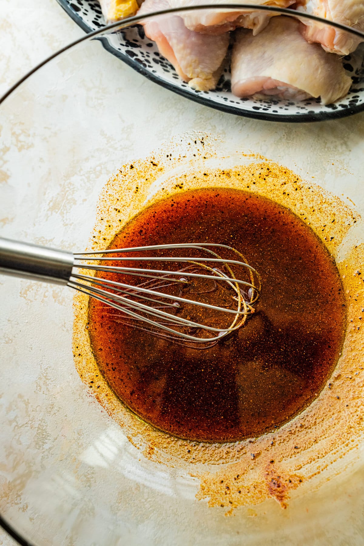 How Long to Bake Chicken Drumsticks at 400- mixing the marinade.