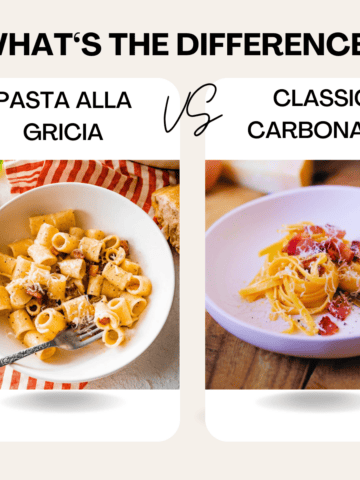 Alla Gricia vs Classic Carbonara