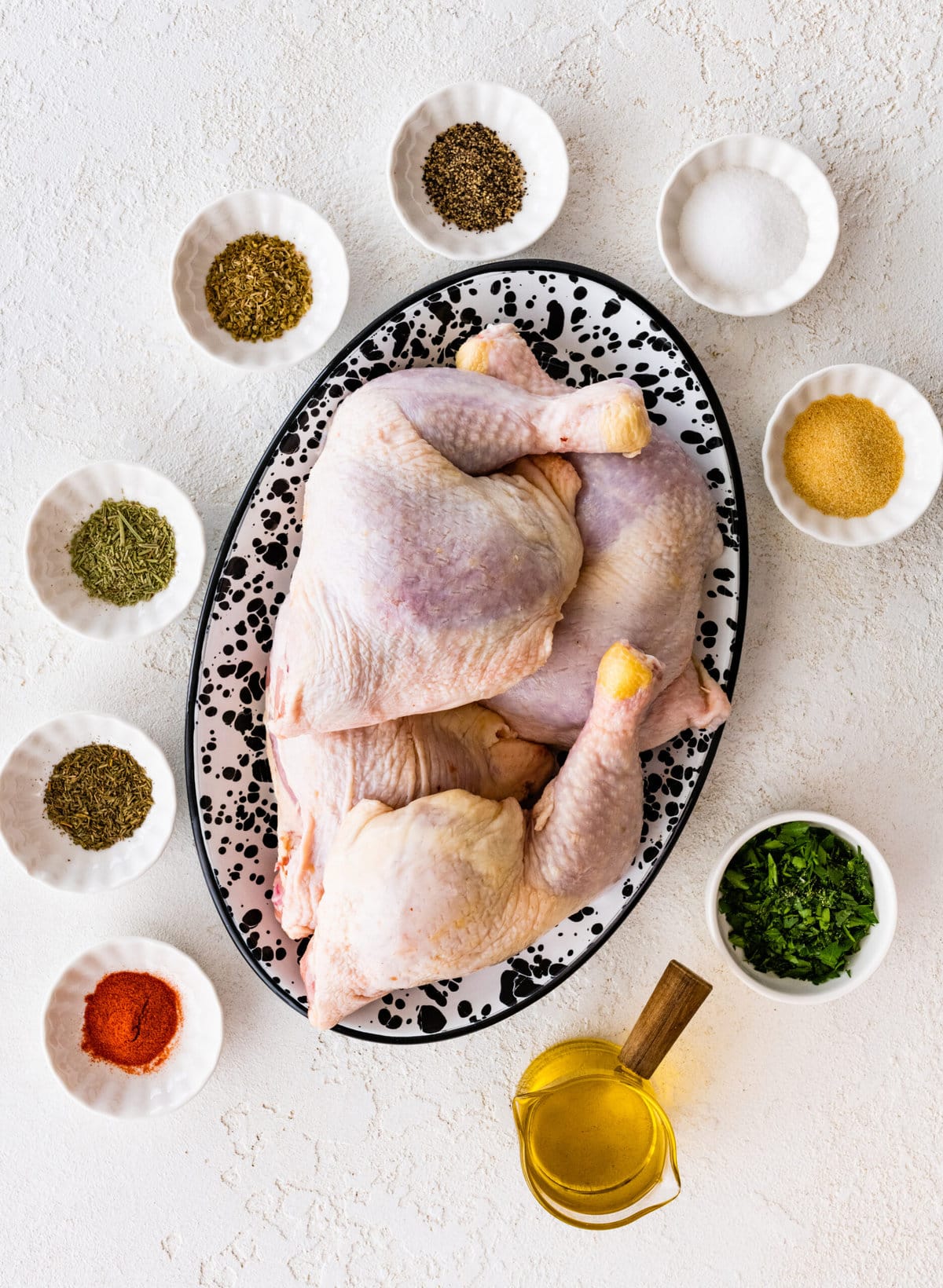 Easy Baked Chicken Leg Quarters Recipe (Juicy!) - CucinaByElena