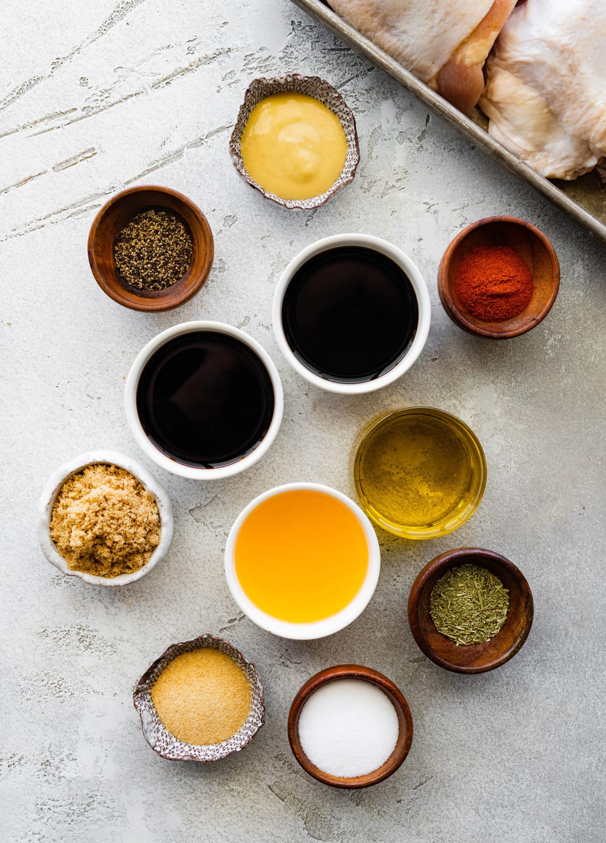 marinade ingredients.