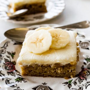 cover photo for banana bars.