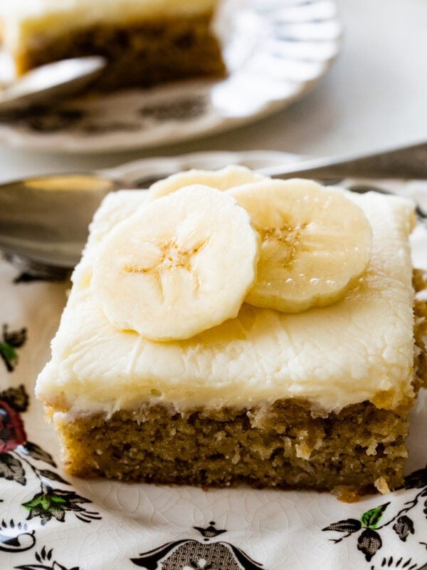 cover photo for banana bars.