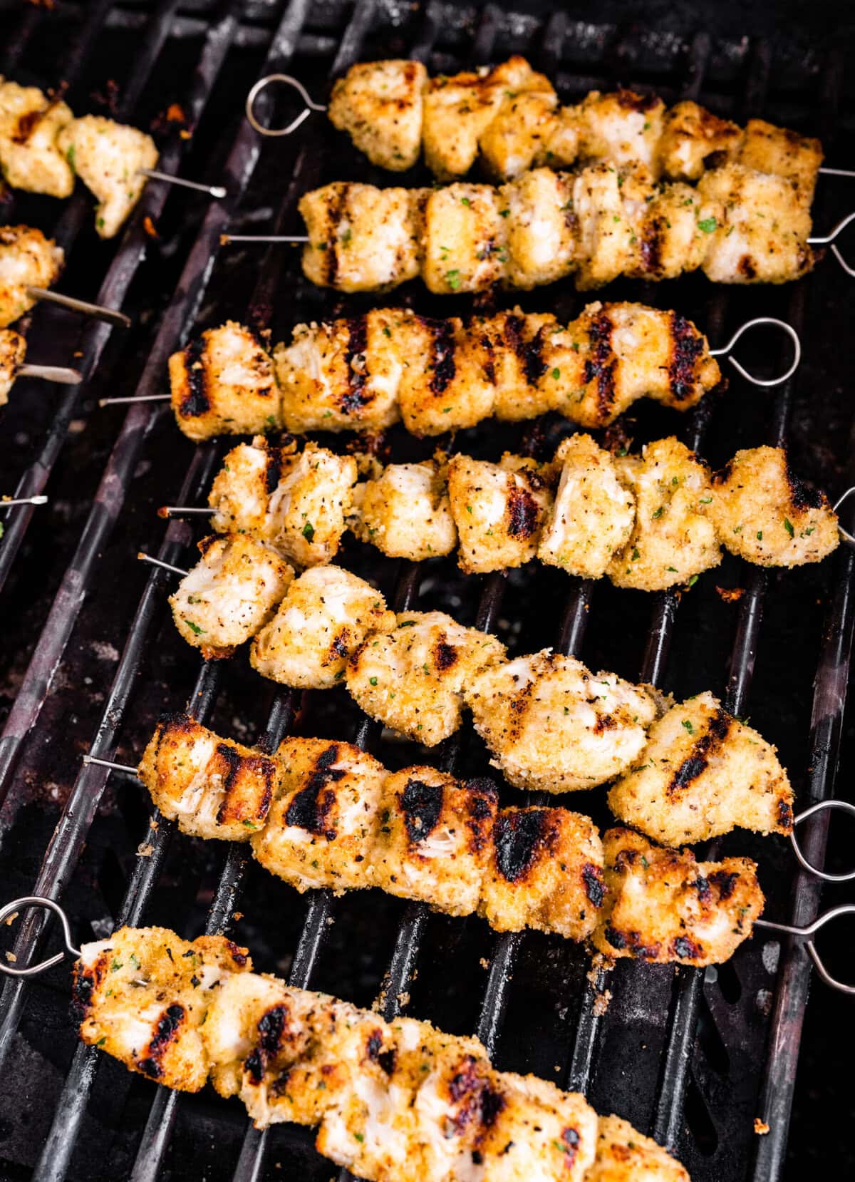 how to make chicken spiedini step-by-step: grill the chicken.