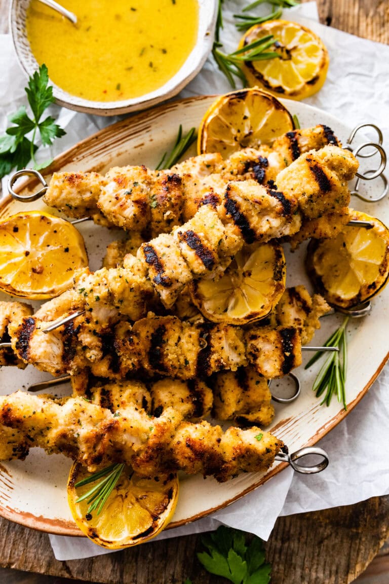 Chicken Spiedini with Lemon Garlic Butter Sauce - Cucina by Elena