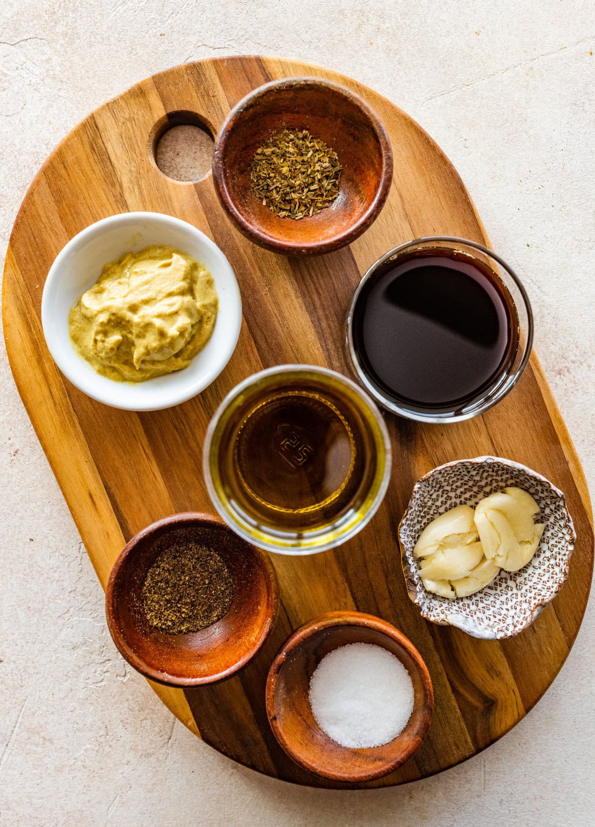 ingredients for grain bowl dressing.