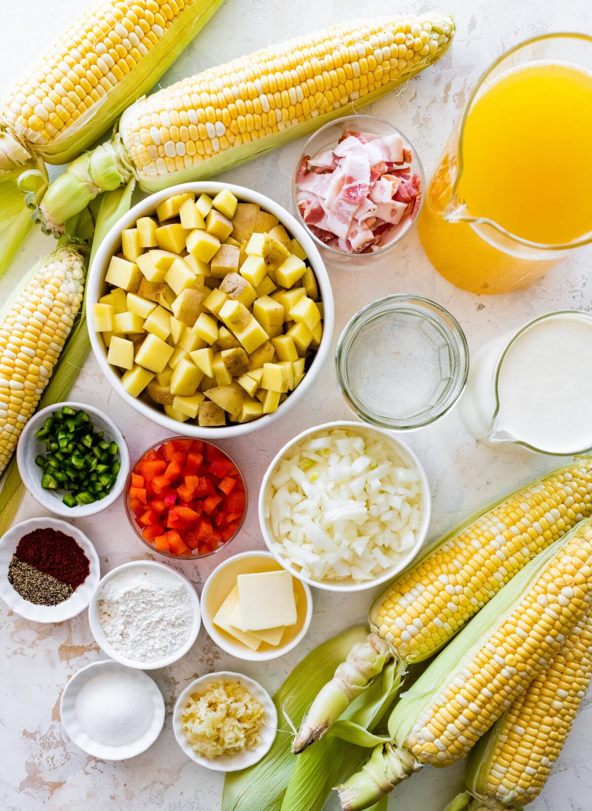 ingredients for corn chowder recipe