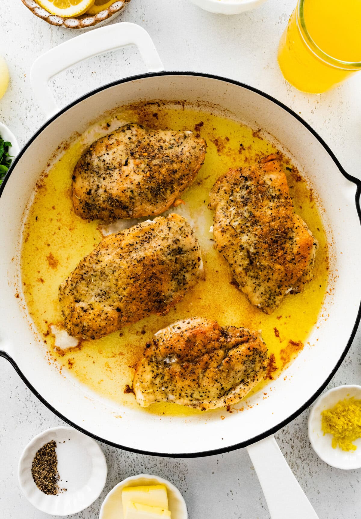 Then, fry the chicken cutlets in olive oil until crisy.