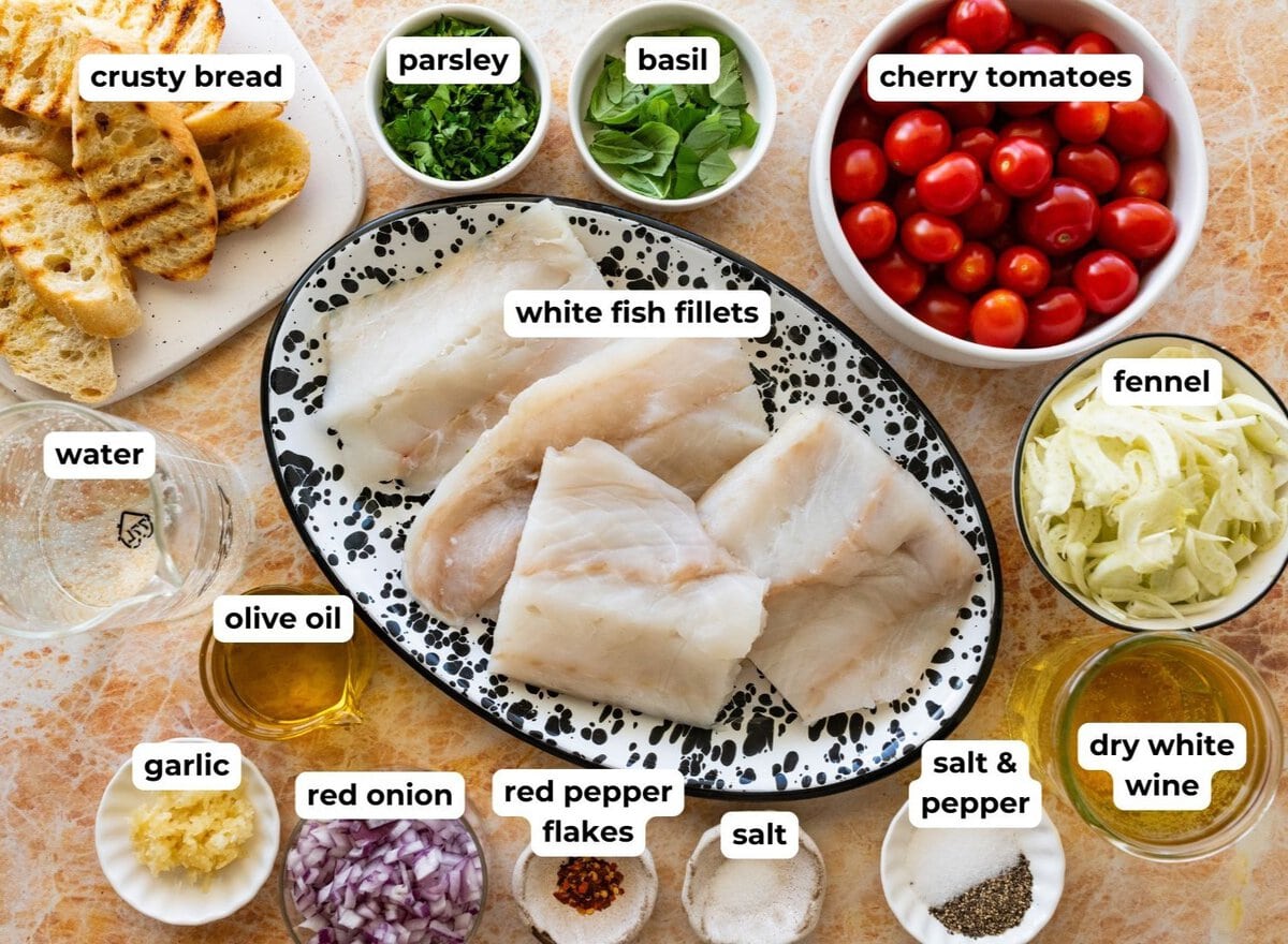 Ingredients to make the recipe.