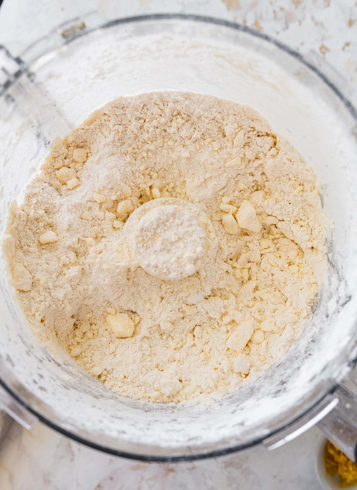 pulsing the flour and butter in a food processor.